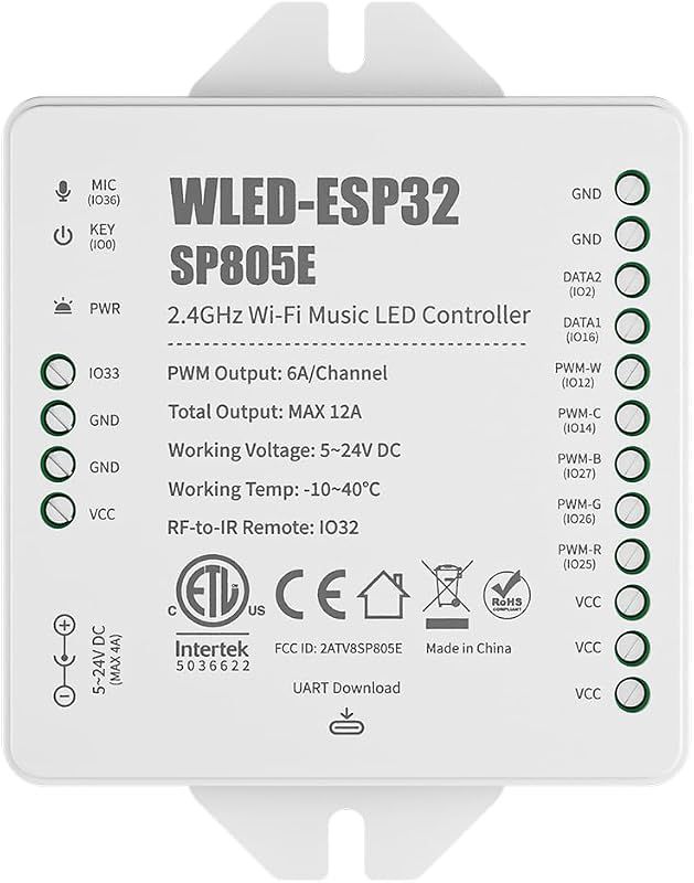 BTF-LIGHTING SP805E ESP32 WLED Controller