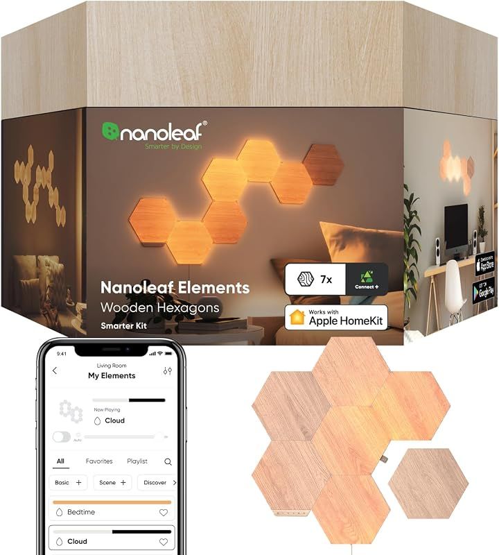 Elements Wood Look Hexagons (7-pack)