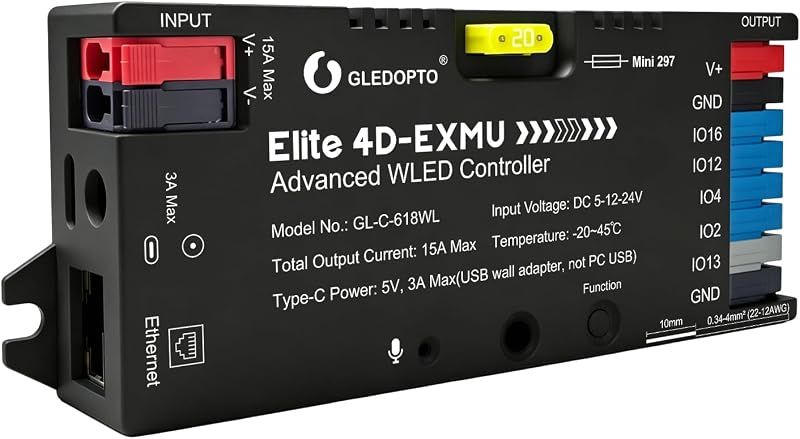 GLEDOPTO Elite 4-Channel ESP32 WLED Controller