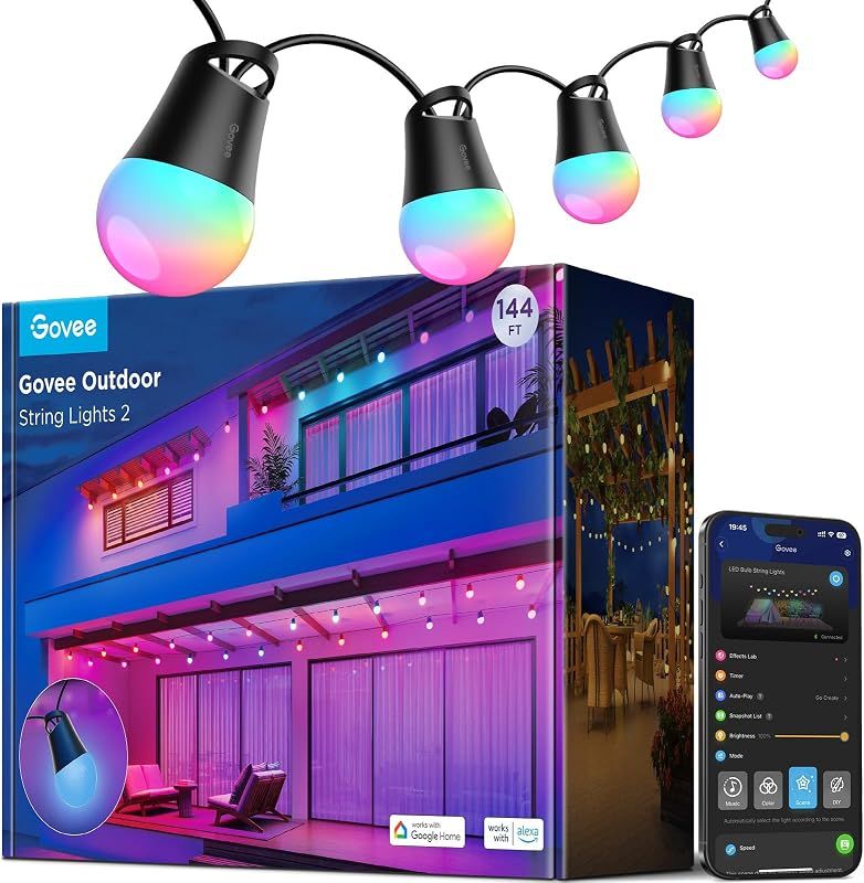 Outdoor String Lights 2 144ft