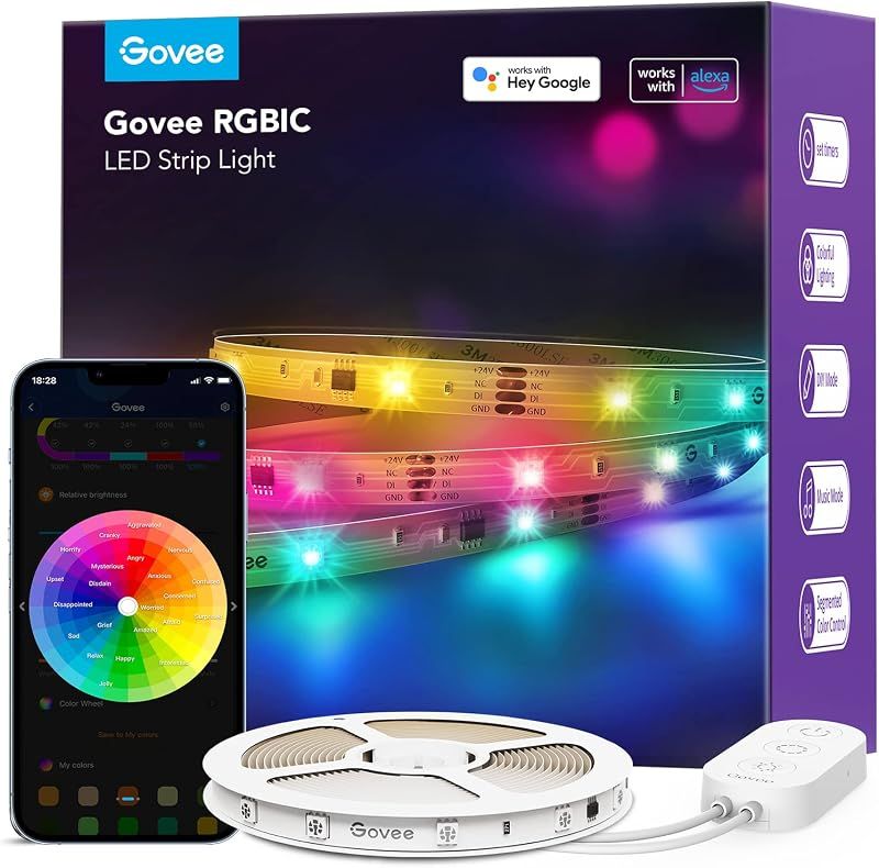 RGBIC LED Strip Lights 32.8ft (Wi-Fi)