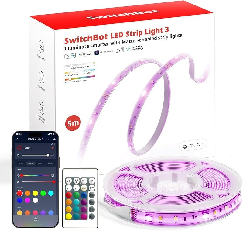 SwitchBot LED Strip Light 16.4ft (Matter)