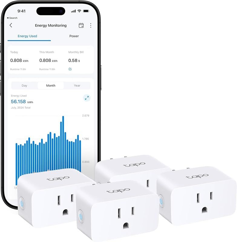 Tapo P110M Matter Smart Plug (4-pack)