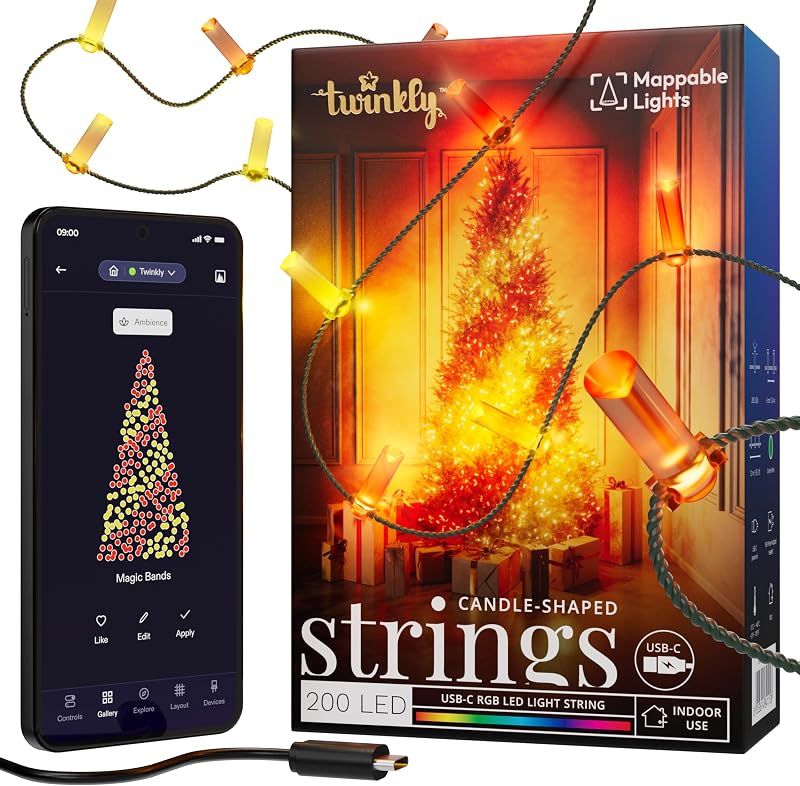 Twinkly Candies Candle 200 RGB