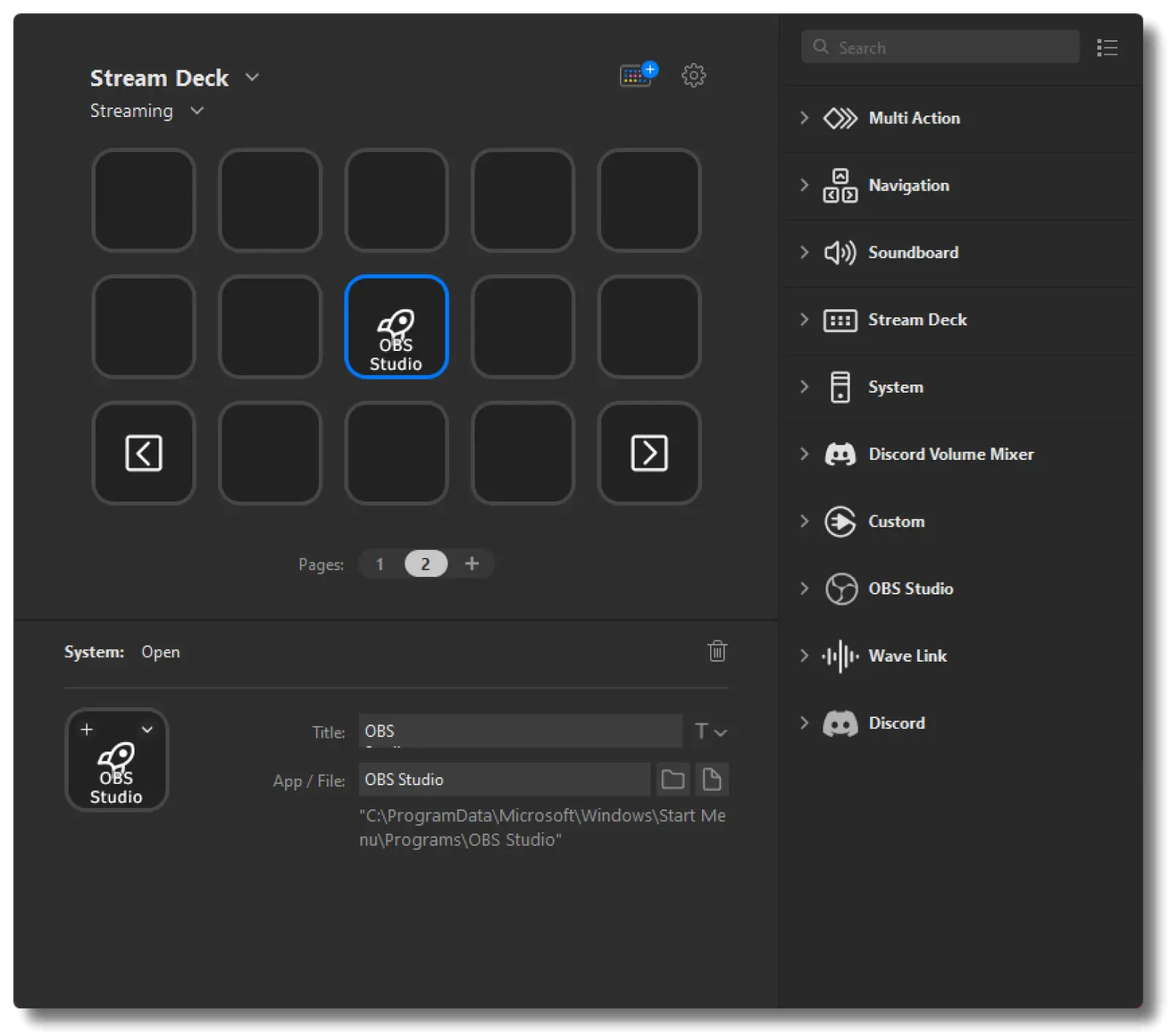 streamdeck desktop app